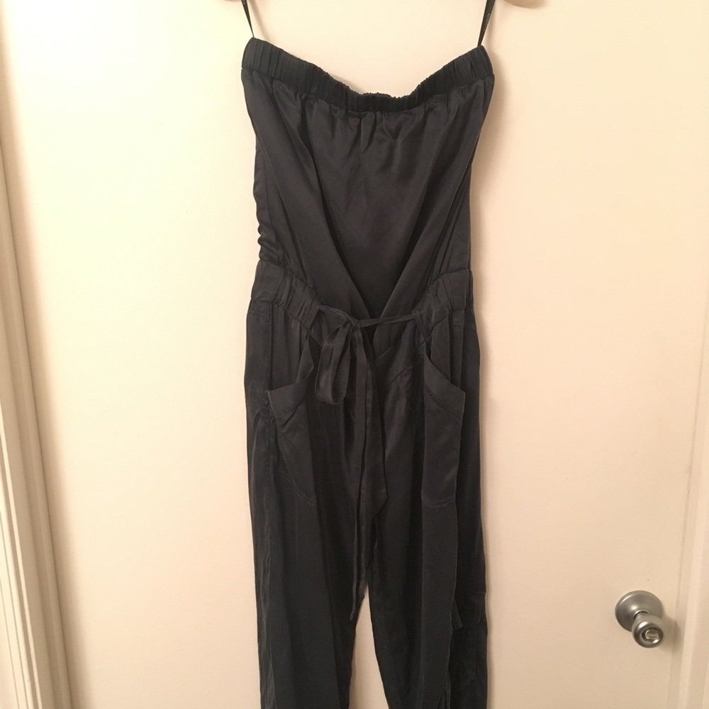Bebe midnight, sleeveless jumpsuit XS